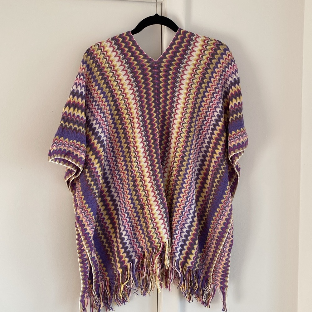 Missoni Chevron poncho/cover up/ Top - Picture 12 of 12